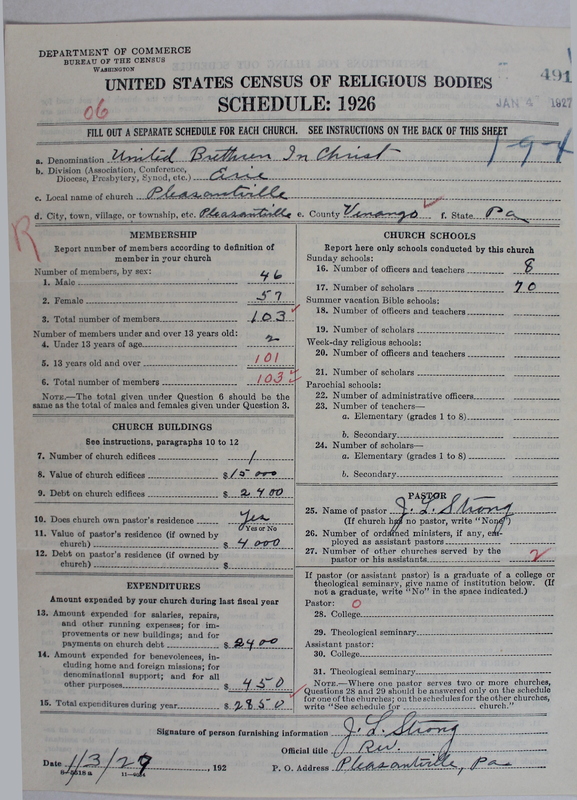 Scan of Church of the United Brethren in Christ: 491