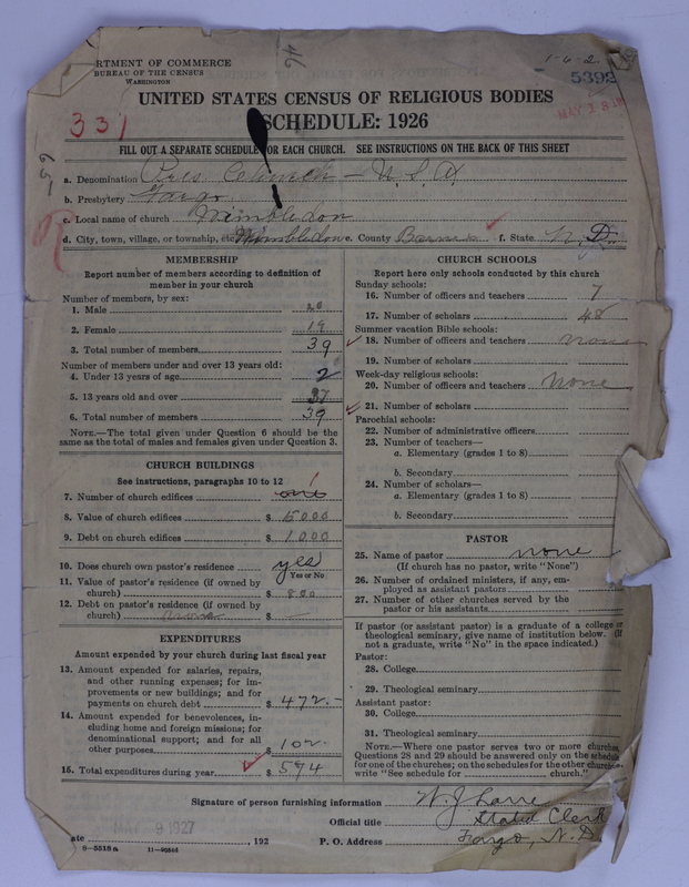 Scan of Presbyterian Church in the United States of America: 5392