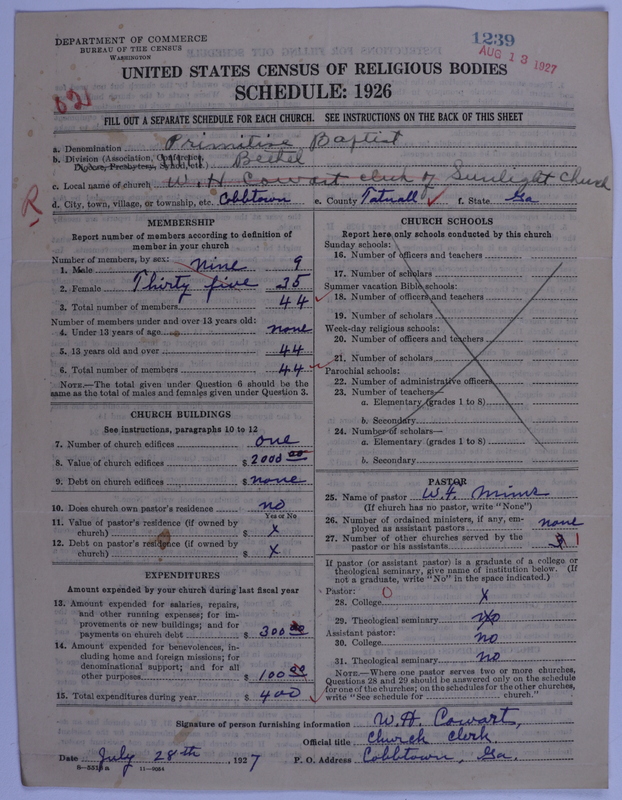 Scan of Primitive Baptists: 1239