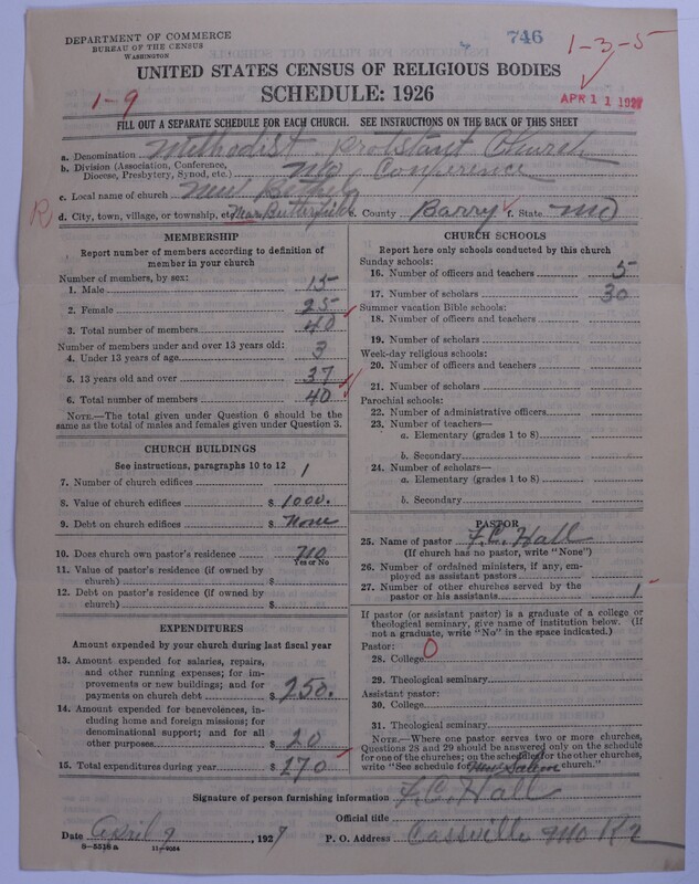 Scan of Methodist Protestant Church: 746