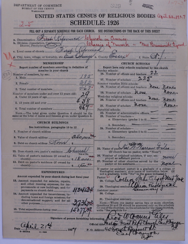 Scan of Reformed Church in America: 329