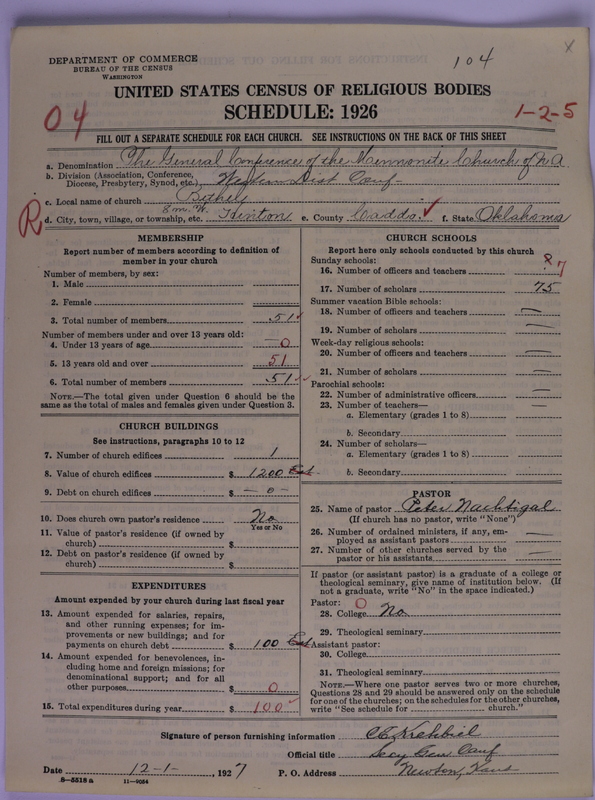 Scan of General Conference of the Mennonite Church of North America: 104