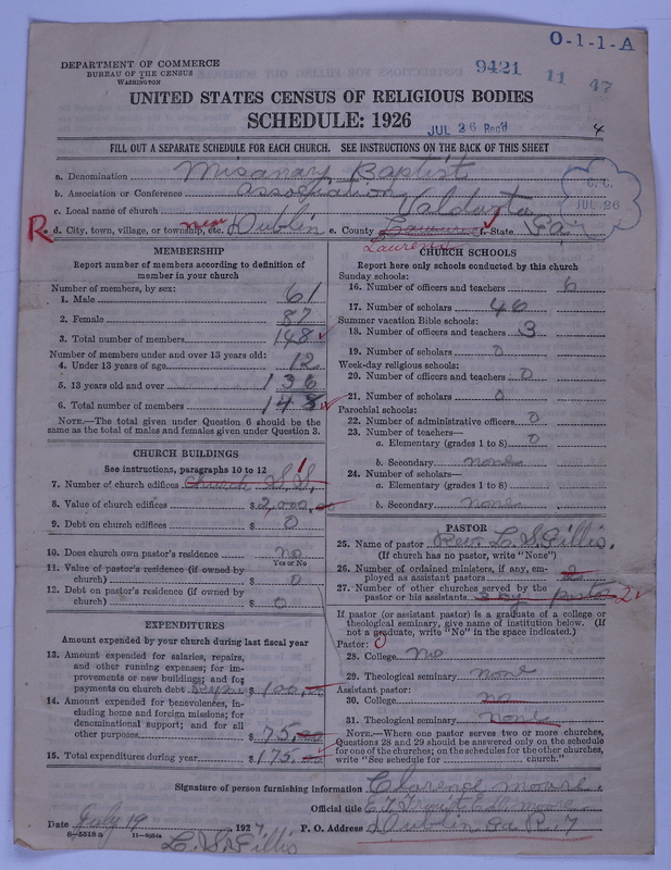 Scan of Negro Baptists: 9421