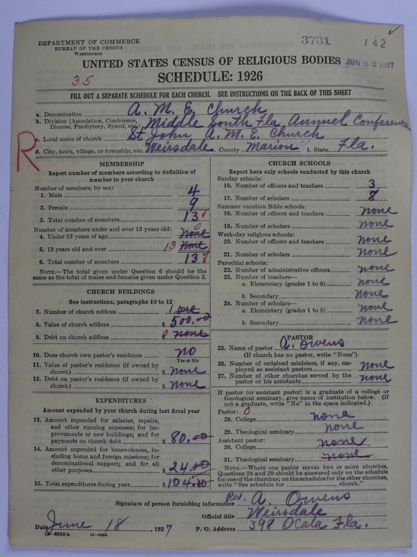 Scan of African Methodist Episcopal Church: 3731