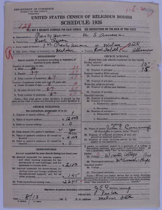 Scan of Presbyterian Church in the United States of America: 3828