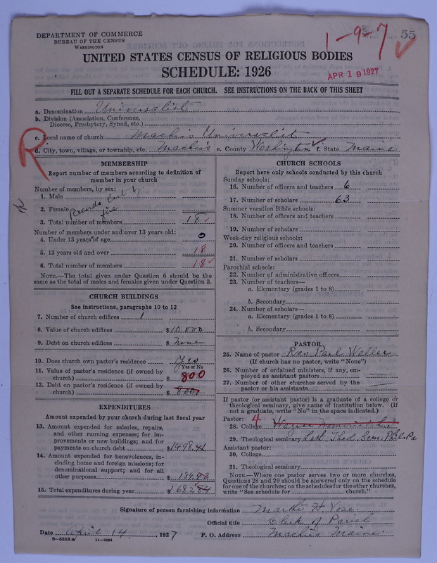 Scan of Universalist Church: 55