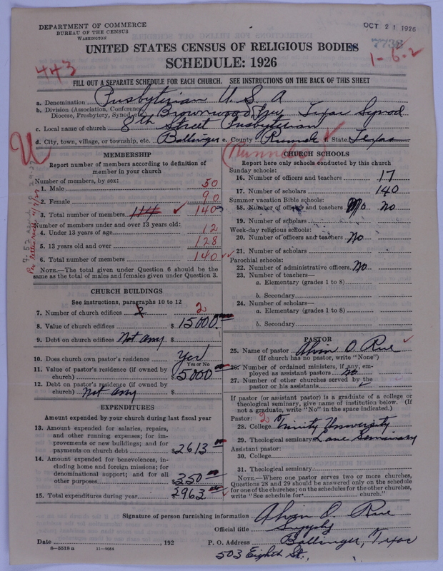 Scan of Presbyterian Church in the United States of America: 7738