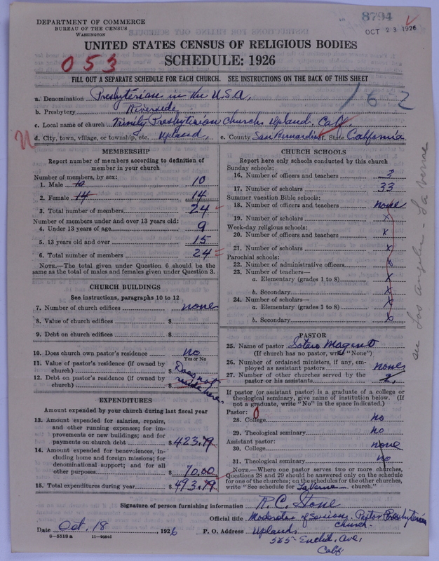 Scan of Presbyterian Church in the United States of America: 8794