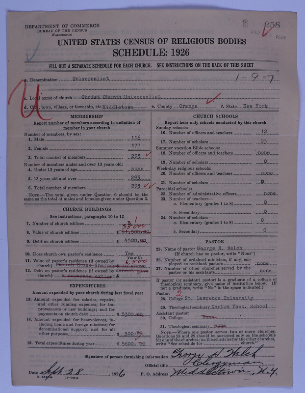 Scan of Universalist Church: 258