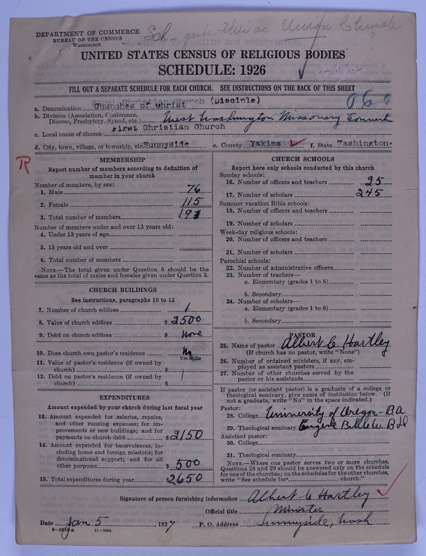 Scan of Federated Churches: