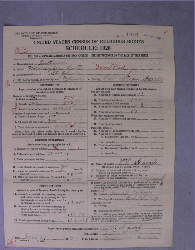 Scan of Norwegian Lutheran Church of America: 1301