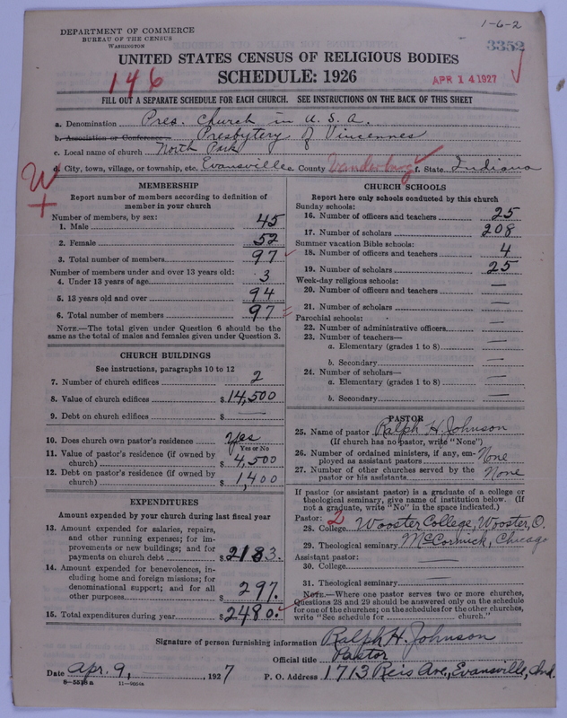 Scan of Presbyterian Church in the United States of America: 3352