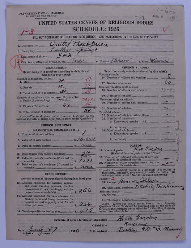 Scan of United Presbyterian Church of North America: 721