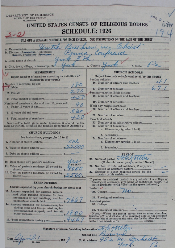 Scan of Church of the United Brethren in Christ: 540