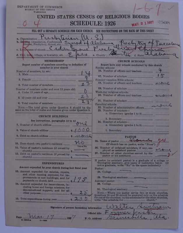 Scan of Presbyterian Church in the United States: 2508