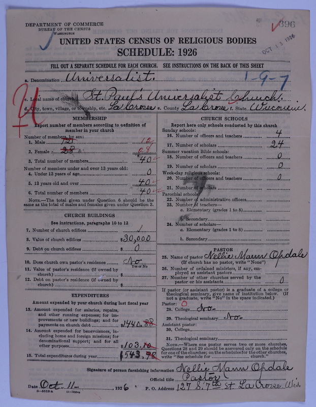 Scan of Universalist Church: 396