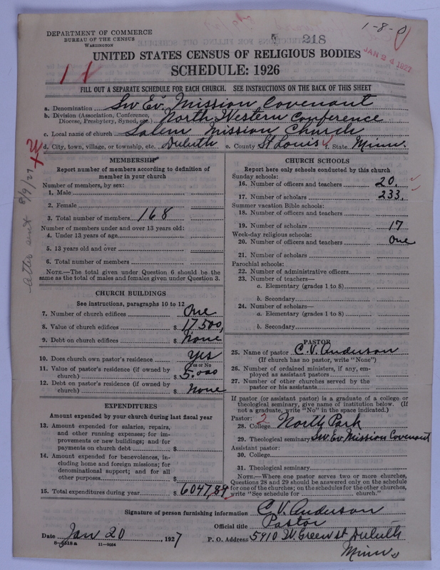 Scan of Swedish Evangelical Mission Covenant of America: 218