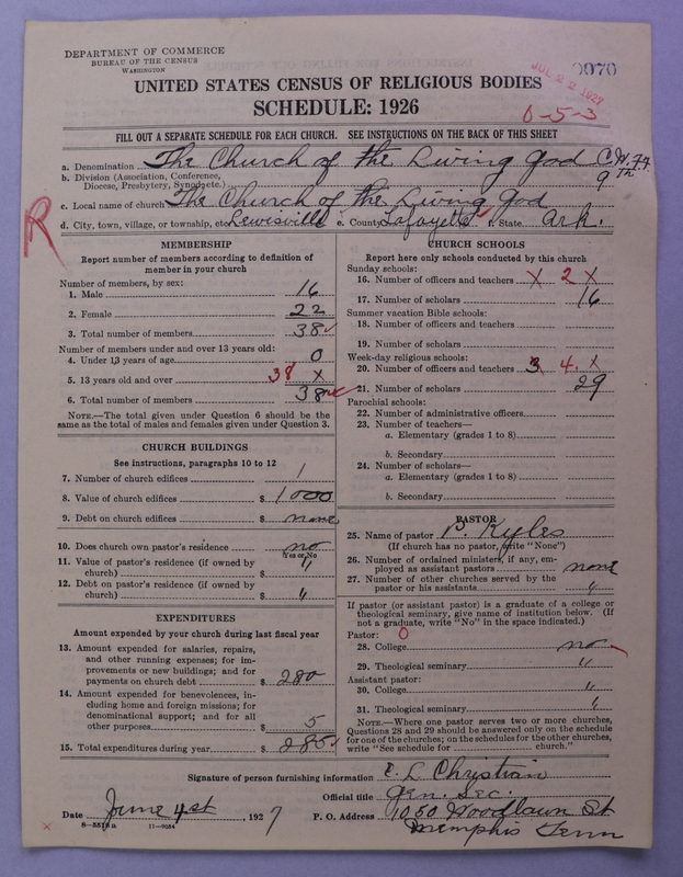 Scan of Church of the Living God, Christian Workers for Fellowship: 70