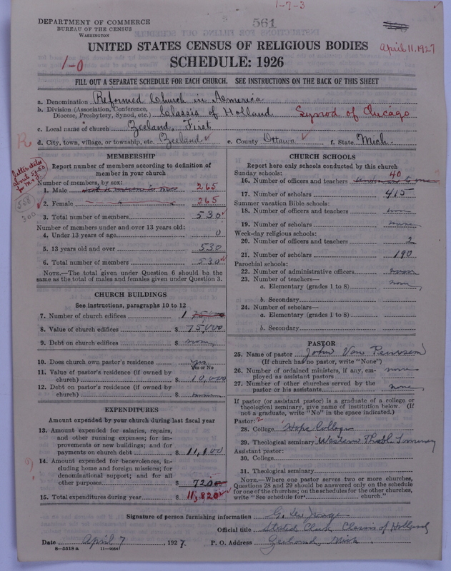 Scan of Reformed Church in America: 561