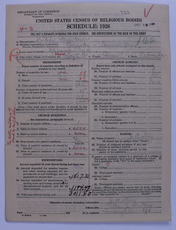 Scan of United Presbyterian Church of North America: 745