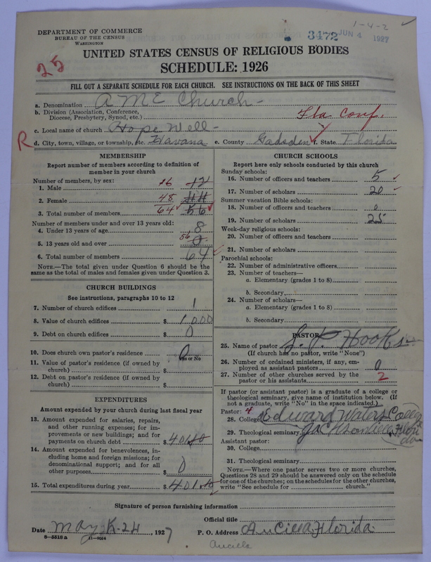 Scan of African Methodist Episcopal Church: 3472