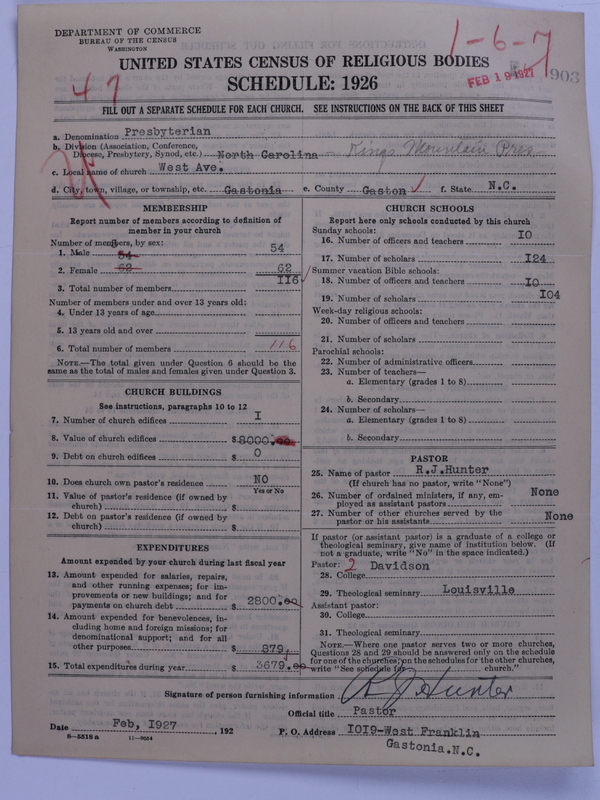 Scan of Presbyterian Church in the United States: 903