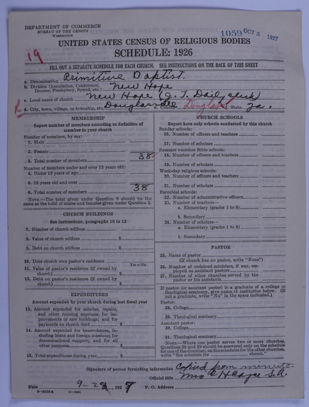 Scan of Primitive Baptists: 1059
