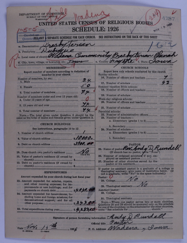 Scan of Presbyterian Church in the United States of America: 4787