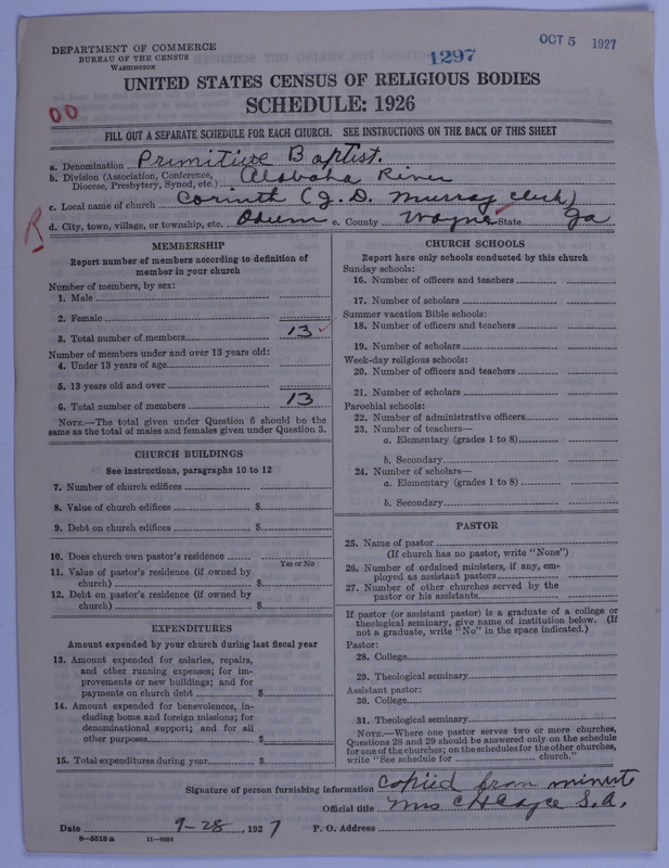 Scan of Primitive Baptists: 1297