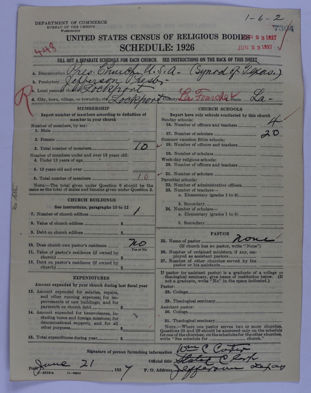 Scan of Presbyterian Church in the United States of America: 7304