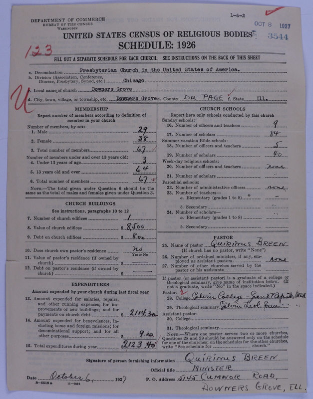 Scan of Presbyterian Church in the United States of America: 3544