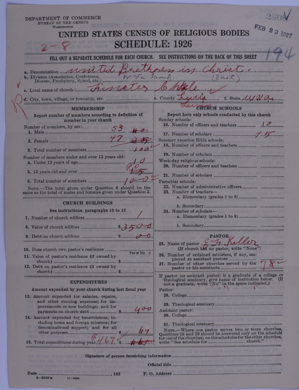 Scan of Church of the United Brethren in Christ: 2608