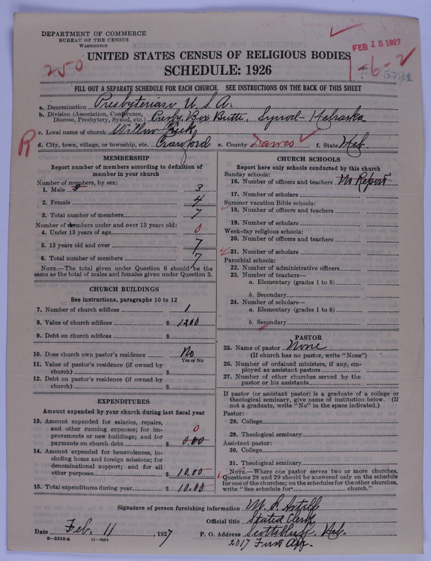 Scan of Presbyterian Church in the United States of America: 5721