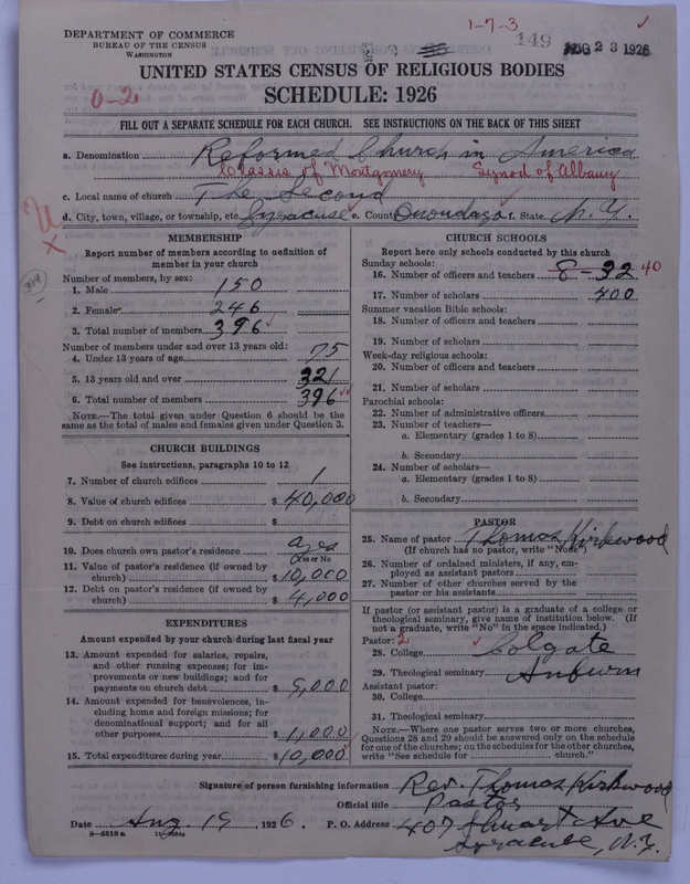Scan of Reformed Church in America: 149