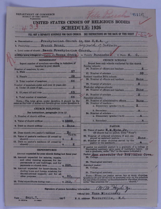 Scan of Presbyterian Church in the United States of America: 6416