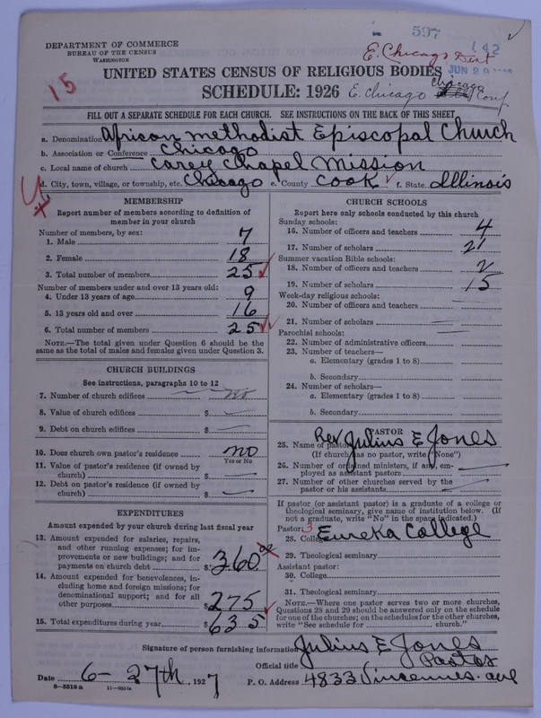 Scan of African Methodist Episcopal Church: 597