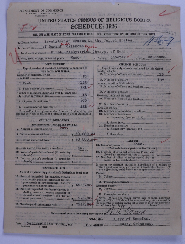 Scan of Presbyterian Church in the United States: 3053