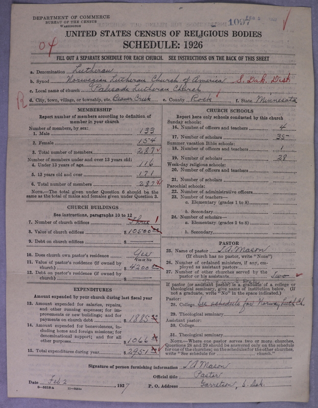 Scan of Norwegian Lutheran Church of America: 1097