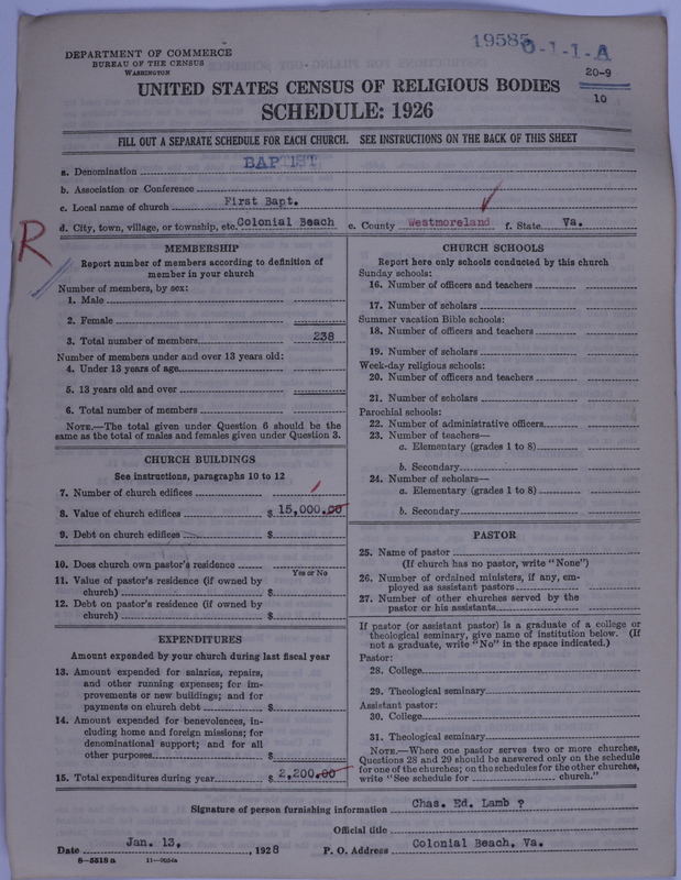 Scan of Negro Baptists: 19585