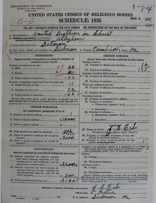 Scan of Church of the United Brethren in Christ: 100