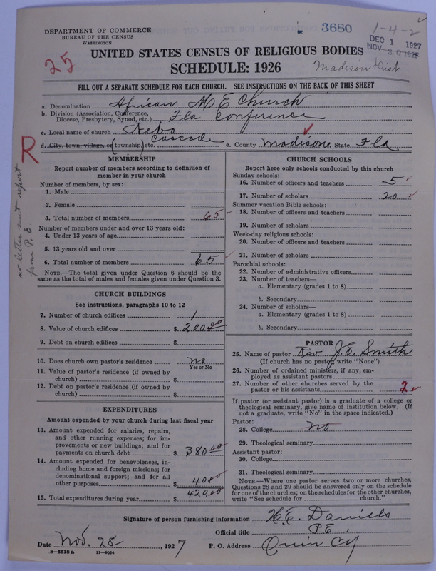 Scan of African Methodist Episcopal Church: 3680