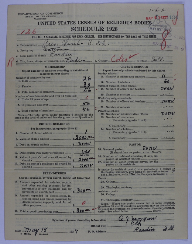 Scan of Presbyterian Church in the United States of America: 3434