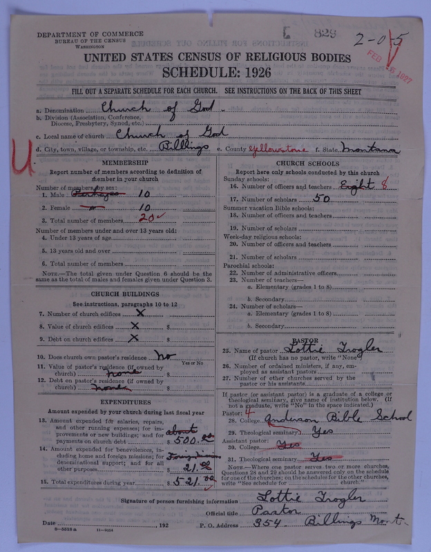 Scan of Church of God (Headquarters, Anderson, Ind.): 829