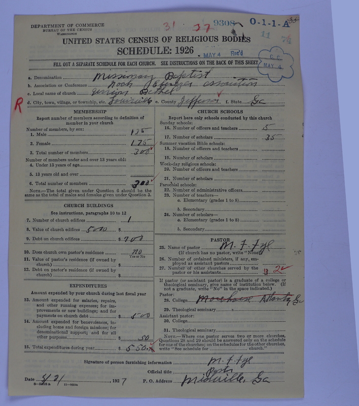 Scan of Negro Baptists: 9308