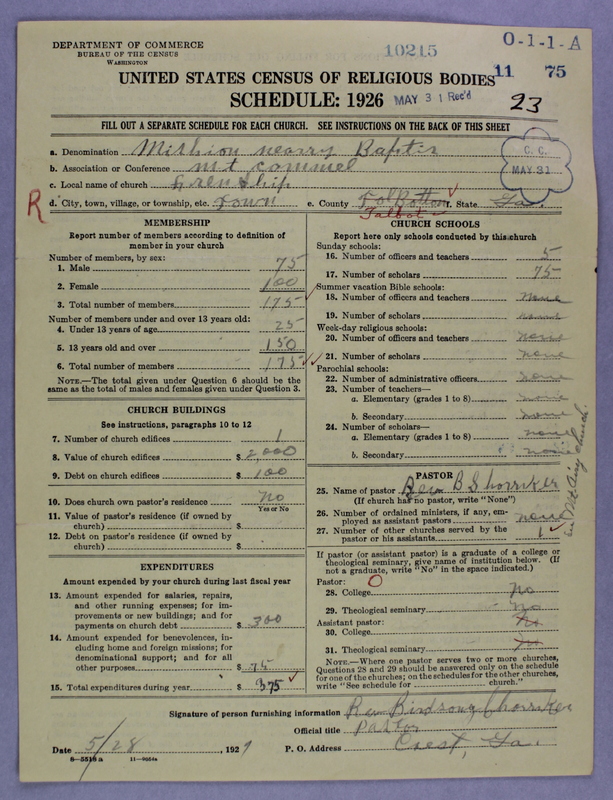 Scan of Negro Baptists: 10215