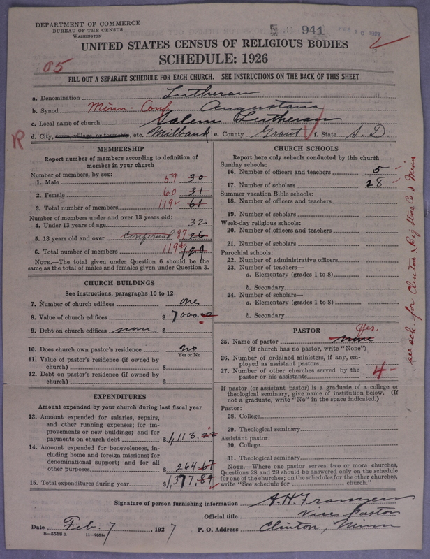 Scan of Evangelical Lutheran Augustana Synod of North America: 941