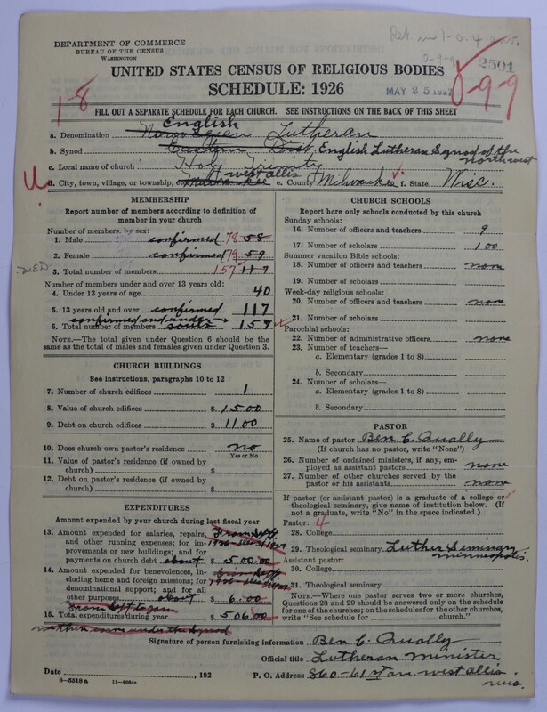 Scan of United Lutheran Church in America: 2501