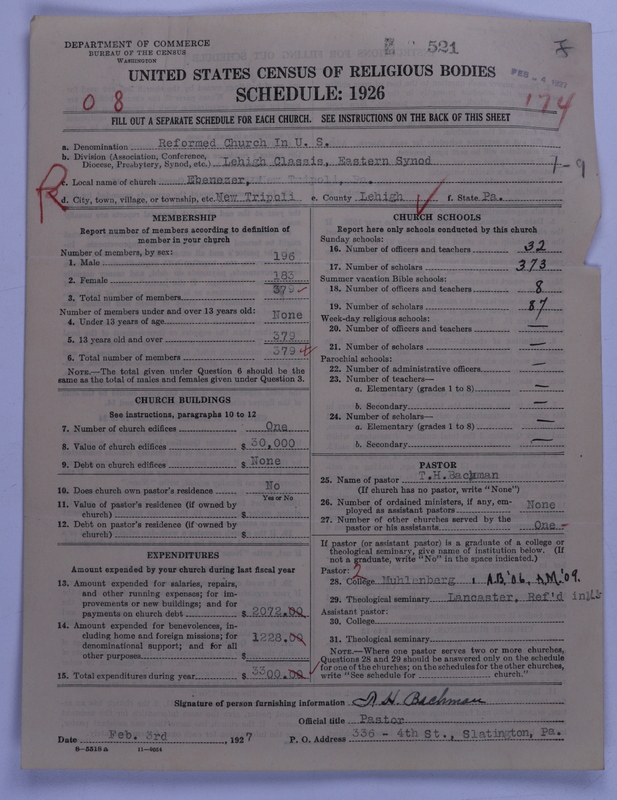 Scan of Reformed Church in the United States: 520