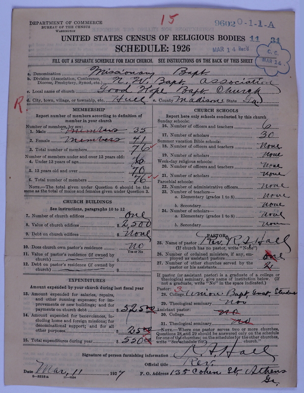 Scan of Negro Baptists: 9602