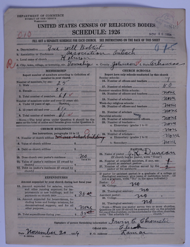 Scan of Free Will Baptists: 849